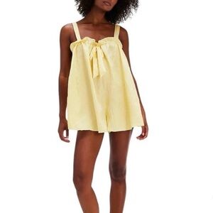 Free People Yellow Romper